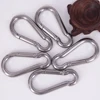 Mini Carabiner Keychain Alluminum Alloy D Type Buckle Spring Snap Clip Hooks Keychain Carabiner Keys Camping Backpack Buckle 2