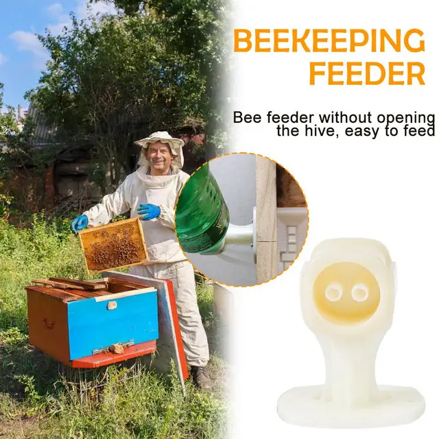 Méhészeti Méh -Etető Táplálkozás A Méhkas Műanyag Szerszáma Takarmányozás Vályúellátás Víz Mézes Ivás Etetés Su L2B7 - Image 2