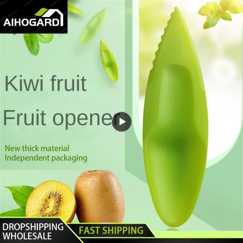 Set Di Plastica Kiwi Cucchiaio 11.5*3Cm 2 In 1 Kiwi Dig Cucchiaio Scoop Candy Color Fruit Knife Affettatrice Pelapatate Cutter