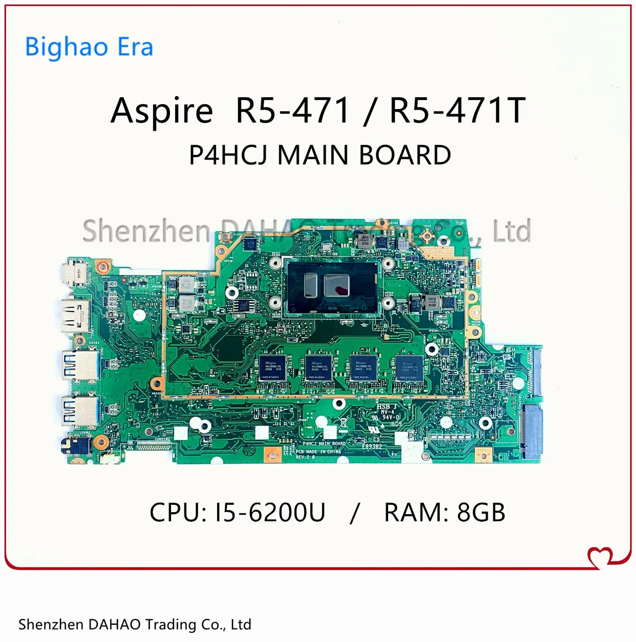 

For Acer Aspire R5-471 R5-471T Laptop Motherboard With I5-6200U 8G-RAM 100% Working P4HCJ MAIN BOARD NBG7W1100P NB.G7W11.00P