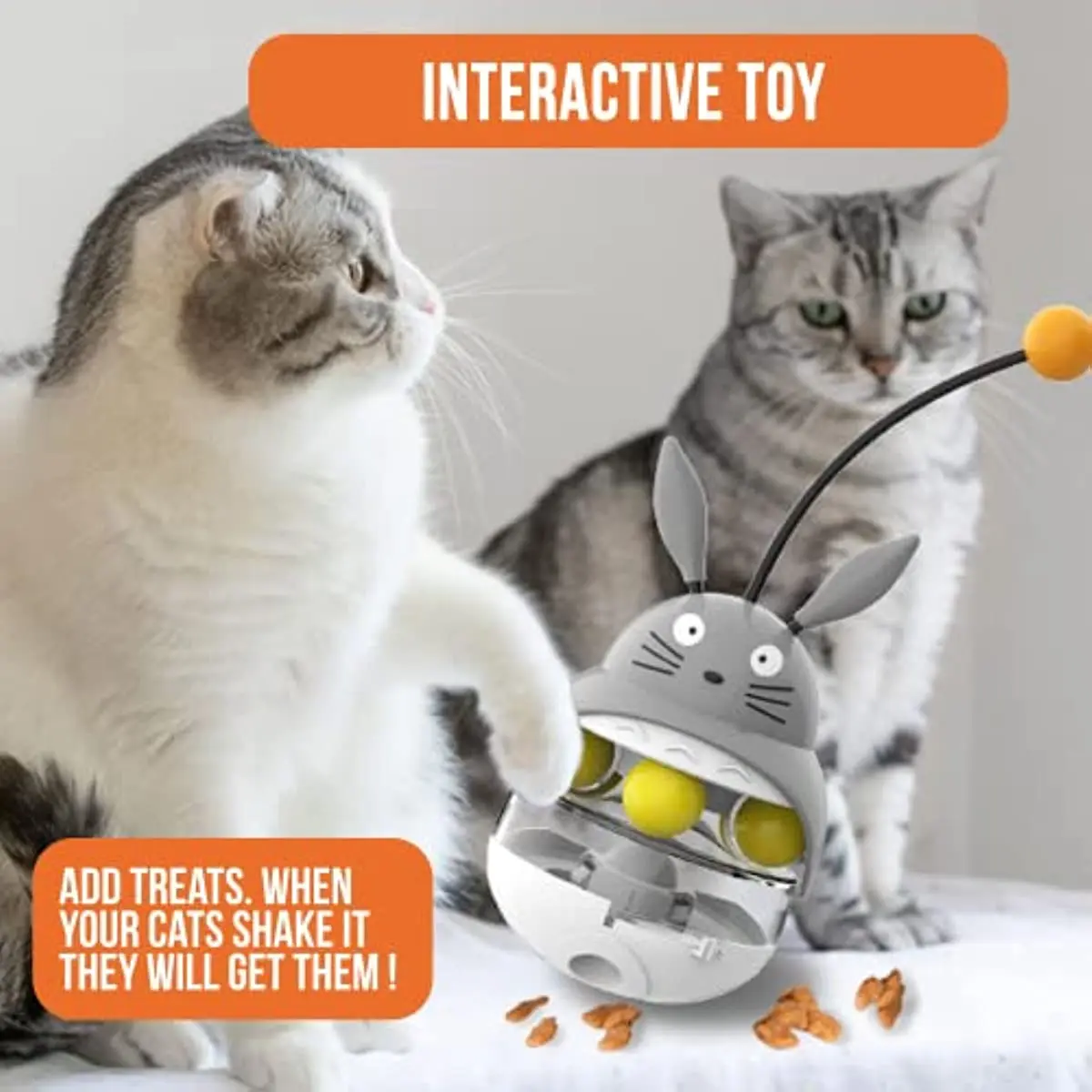 Cat Toys, Kelutd Interactive Cat Feeder, Pet Exercise Toys, Cat