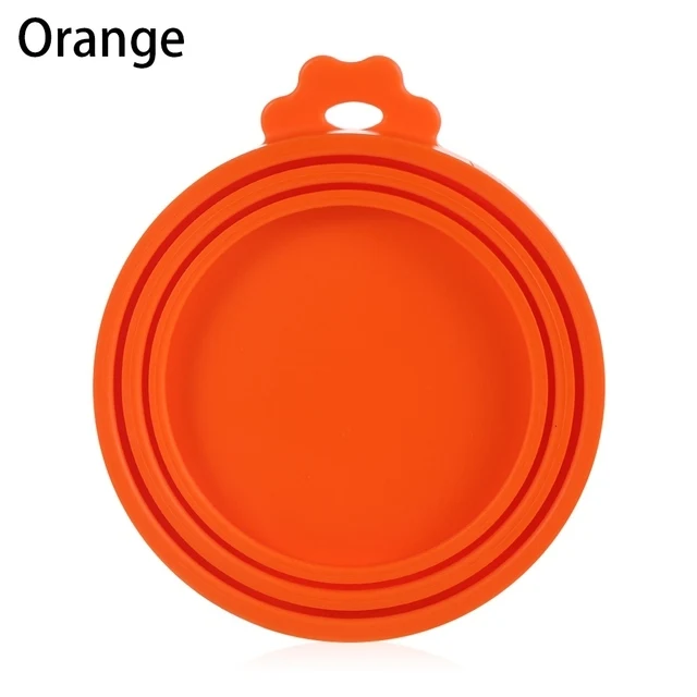 Silicone Reusable Pet Food Can Lids - Sealed Storage Caps