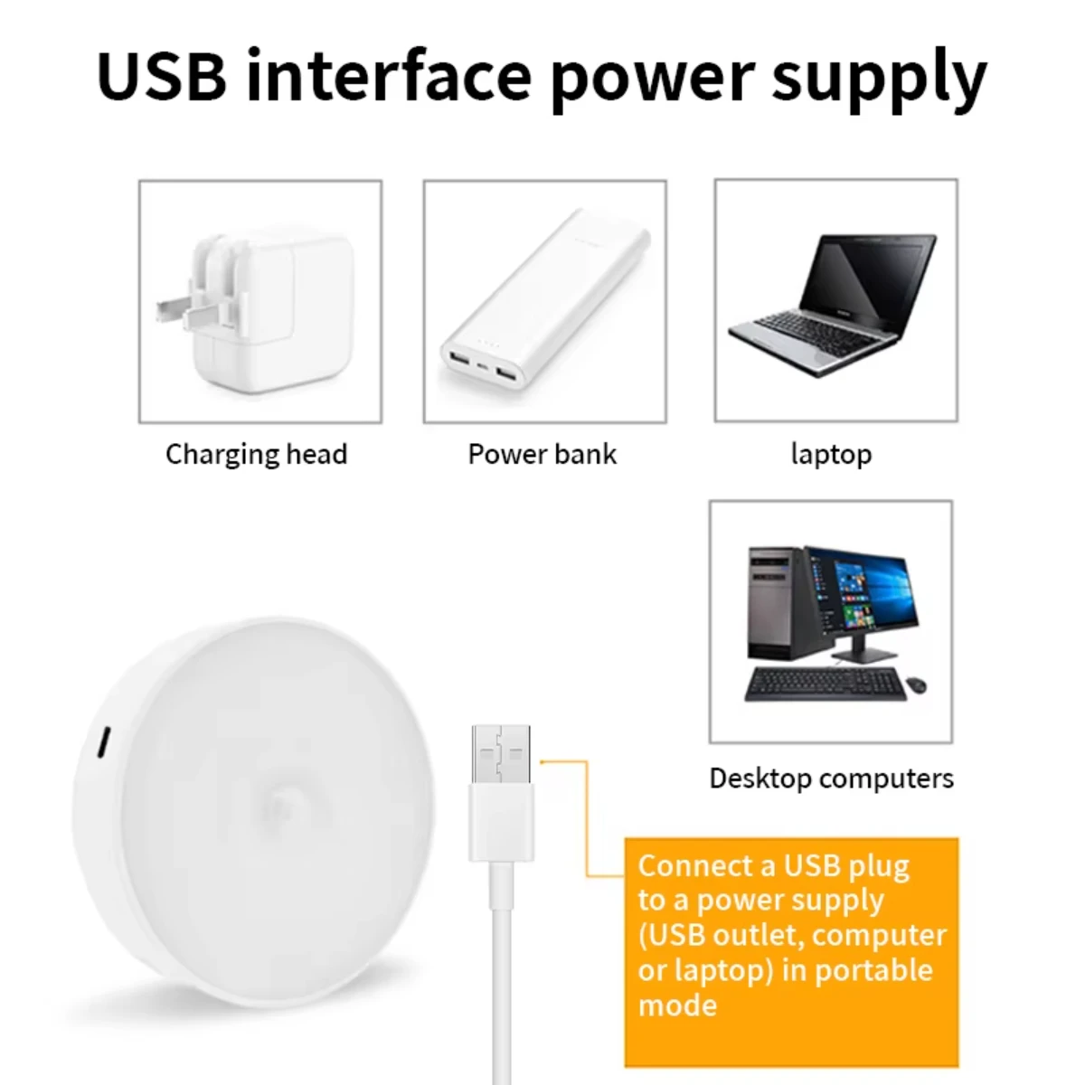 3pcs Motion Sensor Night Light USB Rechargeable Night Lamp Cabinet Wardrobe Lamp Staircase Wireless Closet Light