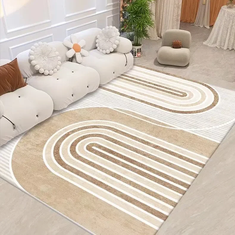 Modern Light Luxury High-end Carpet Bedroom Living Room Home Sofa Decorative Mats Soft Plush Anti-slip Enlarged Thickened Rug