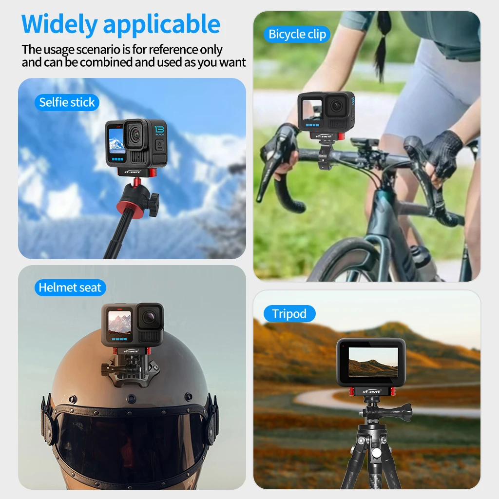 Action-Kamera, Magnetfuß, Saugnapfhalterung mit Magic Arm, Doppelkugelkopf für GoPro 13 – Detail 10