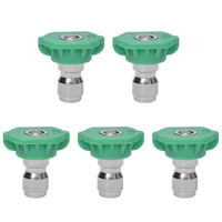 Pressure Washer Sprayer Nozzle Tip 1/4" Quick Connect,Green 25 Degree Nozzle Pressure Washer Accessories 4000 Psi 5 Pack 1