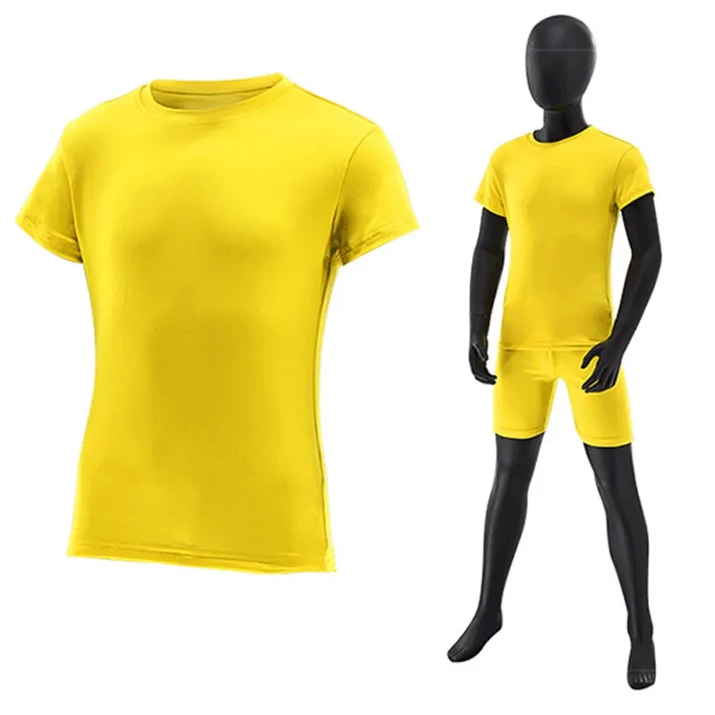 Kids Quick Dry Short Sleeve GYM Fitness Tops Tee Children Girl Boy Sport Running Football Skiing Exercise Basketball T Shirt 86 5