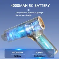 2023 Cyclone Filter Rechargeable Battery For Machine Accessories Handheld Powerful Wireless Car Vacuum Cleaner Mini Wash for Car 2