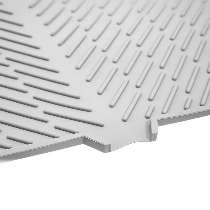 Large Size Kitchen Dining Mat Heat Resistant Silicone Drainage Opening Diwaer Se Bowl Plate Tray Dry Pad Dinner Mat