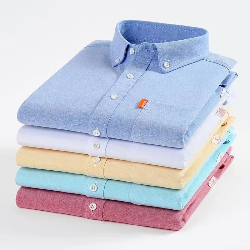 Camisa De Hombre Sin Planchado, Corte Regular, Camisa De Manga