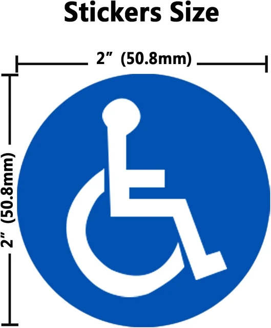 Disabili Sedia A Rotelle Simbolo Etichette