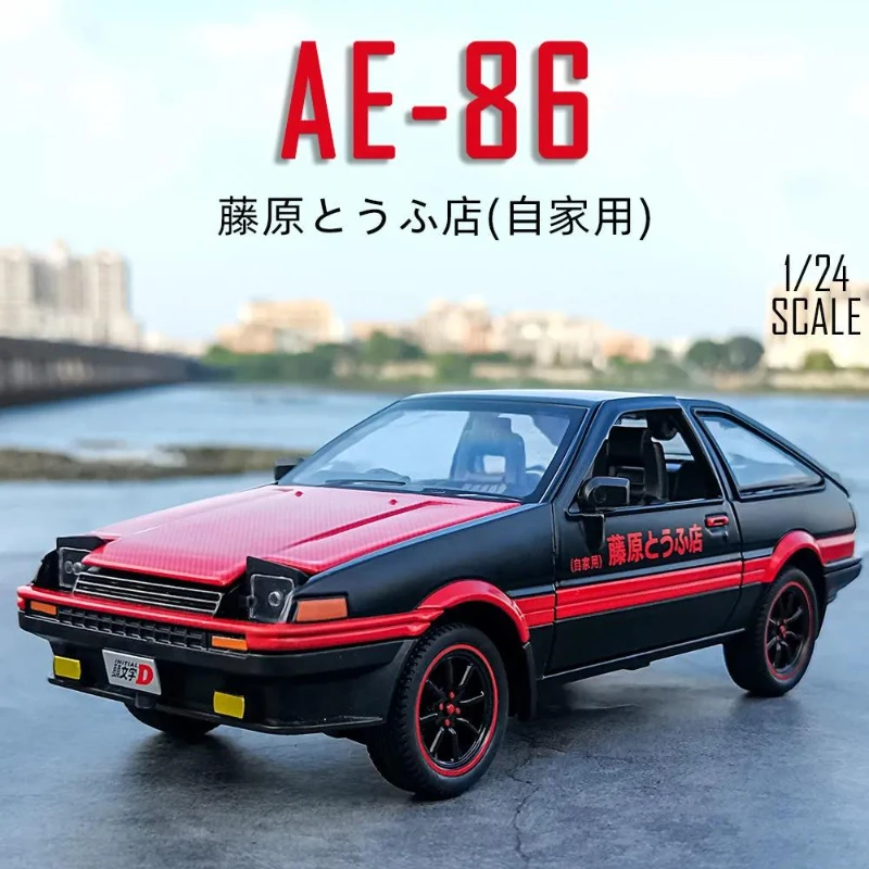 

Модель спортивного автомобиля Toyota AE86 INITIAL D, литой металлический игрушечный автомобиль 1:24, Коллекционная модель высокой симуляции, подарок для детей, A458