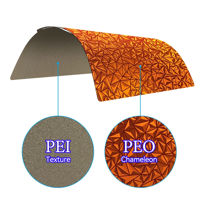 Enhanced Build Plate - Spring Steel Sheet with PEI Coating, 257x257mm, Smooth Surface