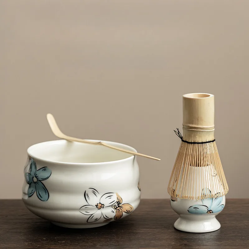 Japanese Matcha Tea Set Safe Bamboo Whisk Teaspoon Tea Sets Matcha Bowl Matcha Whisk Holder For Tea Lovers Tea-making Tools