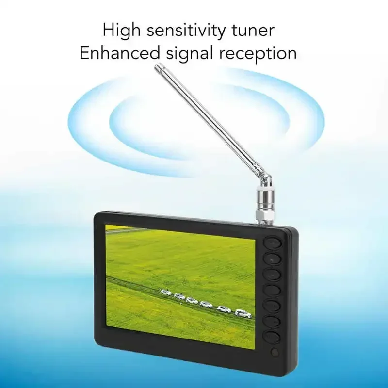 ISDB T Compliant Rechargeable 110-220V 5 Inch Portable TV 1080P Mini Digital Television EU Plug portatil digital con wifi smart tv