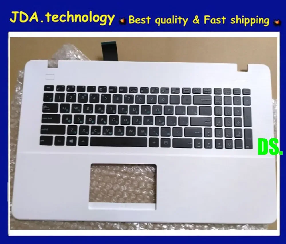 

MEIARROW New White C cover For ASUS A751 X751LD k751j K751L X751 R752 R752L RU keyboard upper cover Palmrest topcase