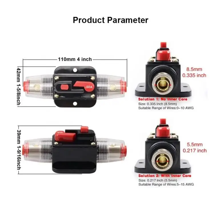 

20A - 150A Automatische Sicherung Automat Automatik Schalter Auto KFZ 12V / 24V Car Accessories
