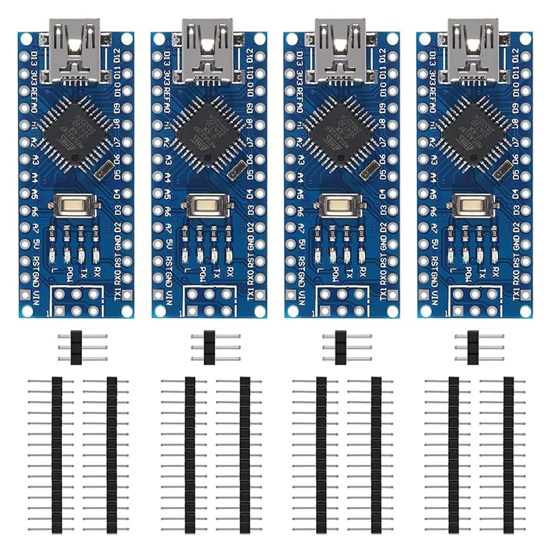 Плата микроконтроллера для Nano V3.0 Atmega328p плата CH340 5 в 16 м с контактными разъемами