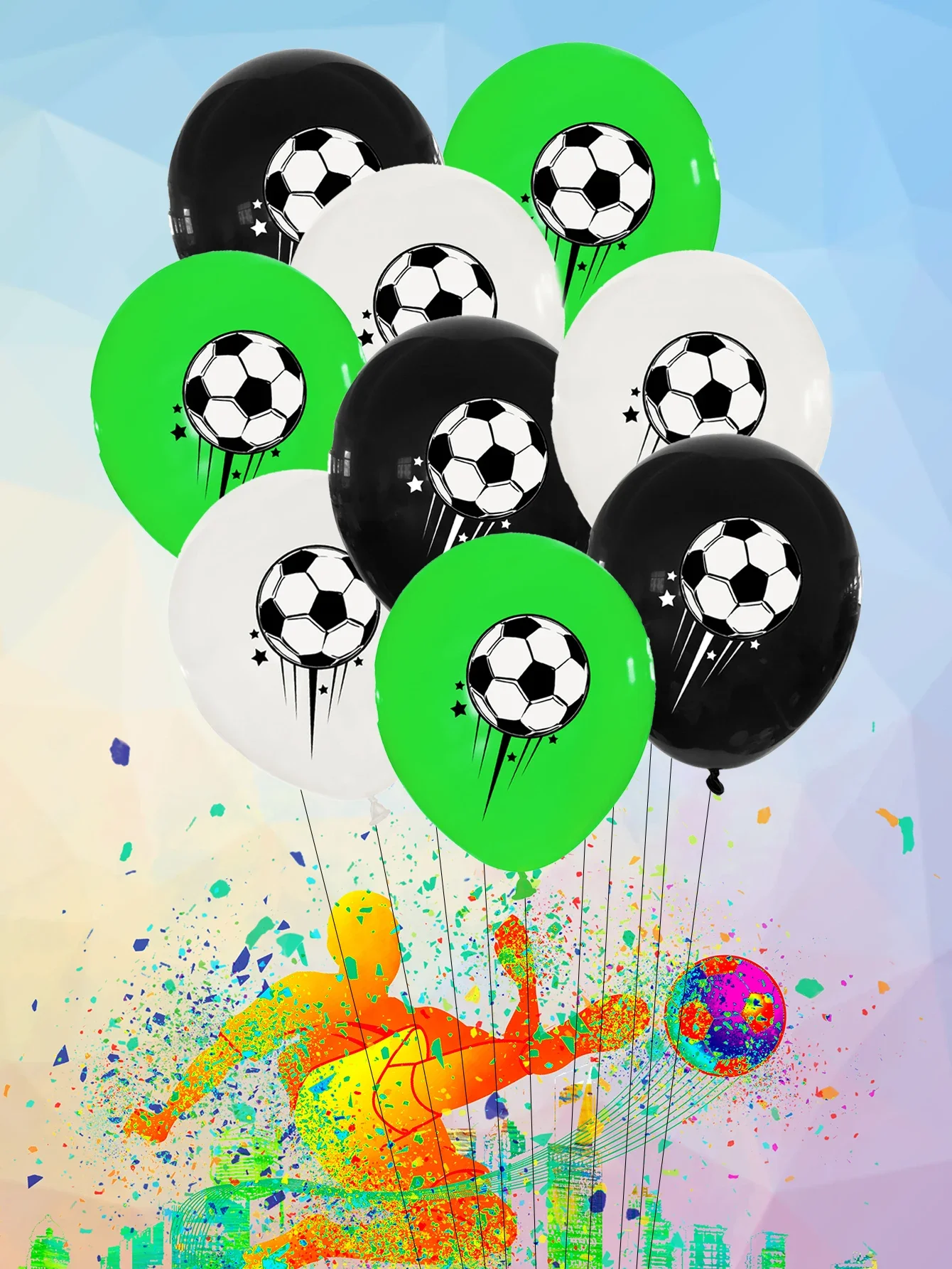 9pcs 12inch Football Latex Balloons Football Pitch Decoration Theme Birthday Party Decoration Kids football party toys