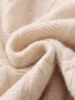 CHICUU Autumn Winter Men Cashmere Sweater Thick Mock Neck Cable Knitting Pullover 100% Merino Wool Knitwear High Quality Tops 5