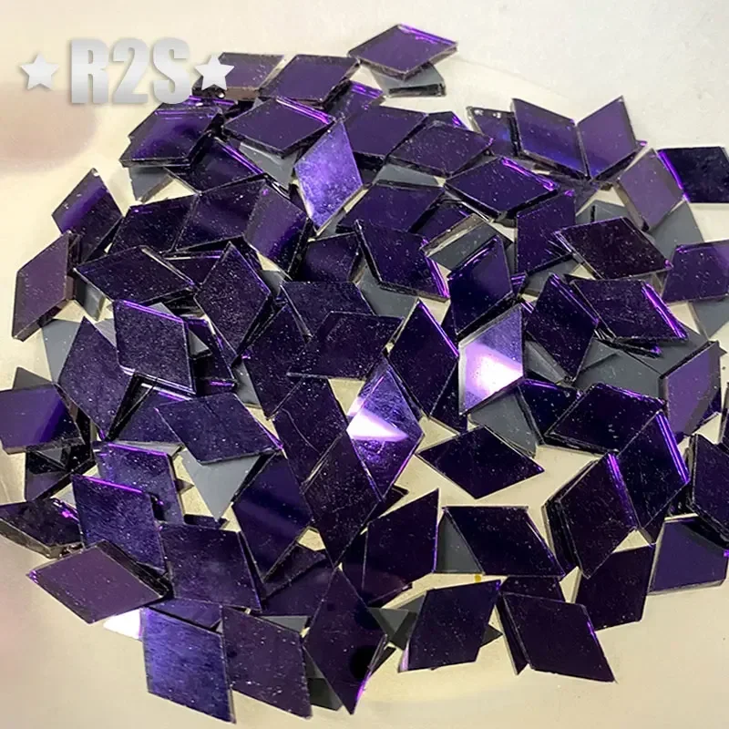 100g Glass Mirror Mosaic Tiles Bulk Diamond Shape DIY Craft Handcrafted Accessory Home Wall Artwork Decor Supplies arte glass mosaic tiles diy mosaic supplies mirror mosaic tiles