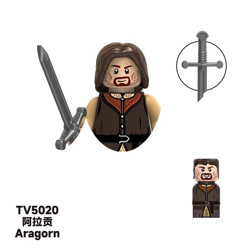 The Lord of the Rings Sauron Aragorn Building Blocks Toys Gifts For Bricks MiniFigures Mini Action Figures Collections For Gifts