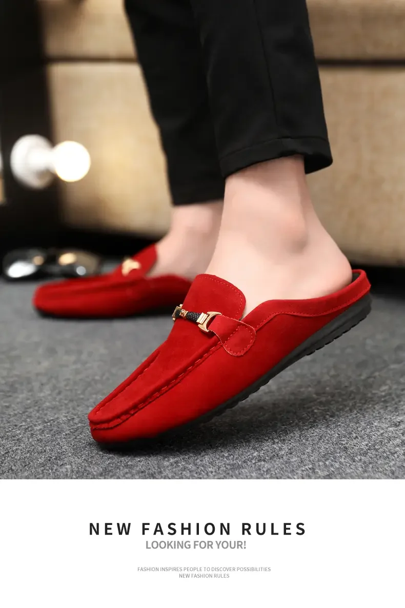 Sommer-Halbschuhe aus Leder für Herren, bequeme Herren-Loafer, atmungsaktive Freizeitschuhe, Slip-on-Schuhe, bequeme Wanderschuhe – Detail 13
