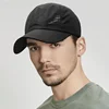 Quick Dry Baseball Cap Outdoor Sports Mesh Breathable Hat For Men Portable Hiking Fishing Sunbonnet Golf Adjustable Cap 3