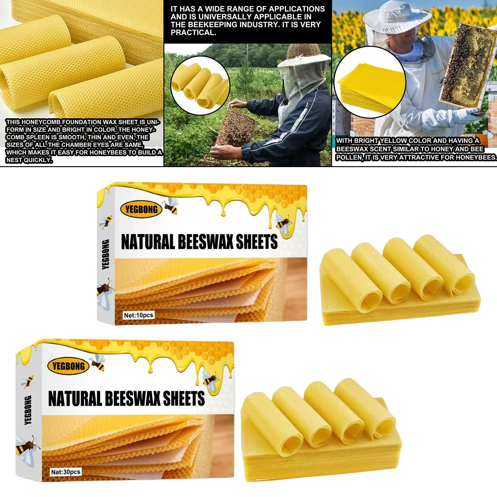 Beeswax Sheets Beekeeping Tool Beekeeping Foundation Sheets Beeswax for
