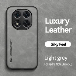 Shockproof Magnetic Phone Case with Car Mount Holder - Redmi Note14Pro(4G) (Light Gray)
