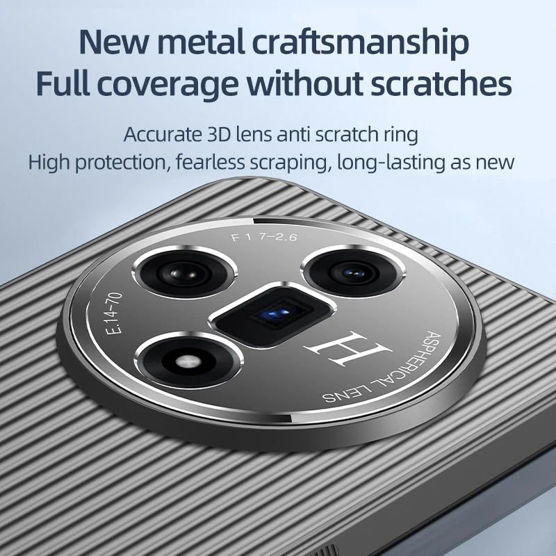 Coque de téléphone Oppo Find X7 X6 Reno 11 10 Pro Ultra 3D Stripe Metal Cover Protect Camera Matte Soft Shell Antifall NonSlip Funda_voghion.com