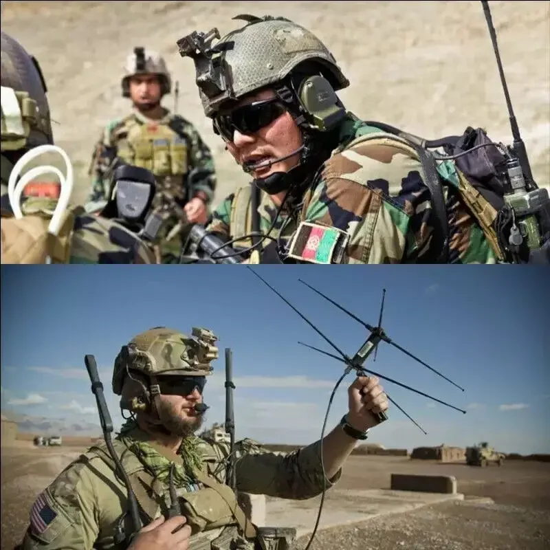 CS Tactical Outdoor Walkie Talkie Foldable Antenna 136-520M UHF/VHF Radio Signal Booster for Baofeng/Kenwood/WOUXUN/HYT 33-108cm