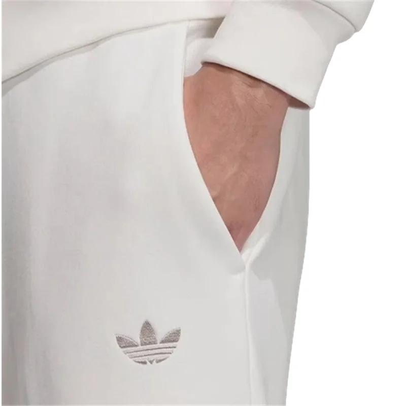 Adidas Clover 2024AW Knitted Elastic Waistband, Breathable Quick-drying Sport Trousers for Both Men and Women, JL8389 White 5 Adidas Clover 2024AW Knitted Elastic Waistband, Breathable Quick-drying Sport Trousers for Both Men and Women, JL8389 White 5