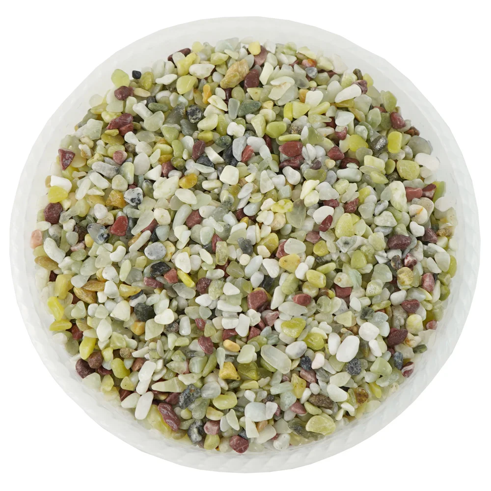 100g Natural Multicolor Decorative River Rock Pebbles Garden Walk Stones Outdoor Gravel Fish Tank Vase Potted Plants Decorate