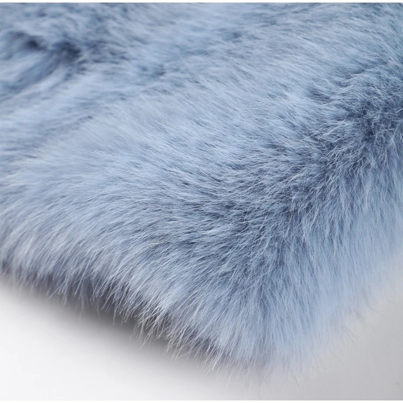 Fashion Faux Fur Jacket Coat Women Warm Fluffy Loose Long Sleeve Lapel Female Overcoat Winter Yellow Lady Street Outwear