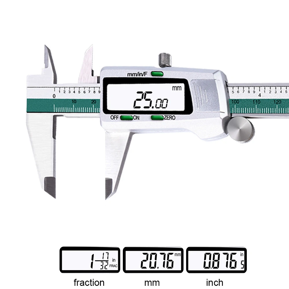 

Digital Caliper Vernier Caliper Stainless Steel LCD Electronic Measuring Instrument Micrometer Gauge