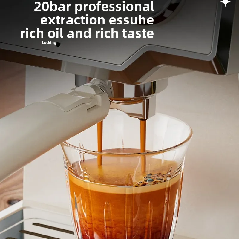 Semi-automatic Espresso Machine Coffee Maker Control Panel Suitable for New Users Small Home Espresso Machine Steam Milk Frother