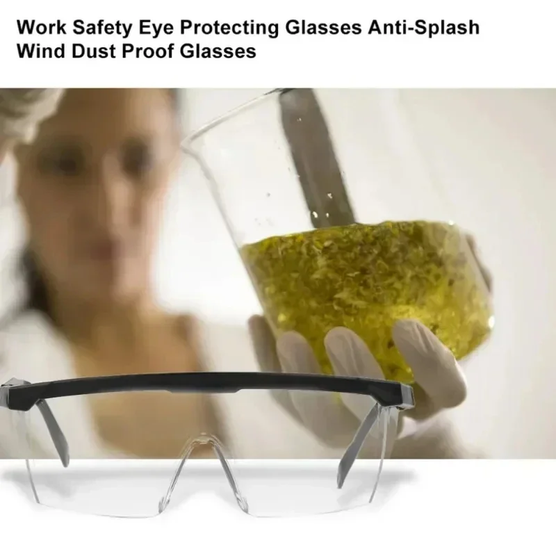 Splash Proof Work Safety Goggles, Eye Protection Laboratory Goggles, Industrial Windproof and Dustproof Goggles, Bicycles