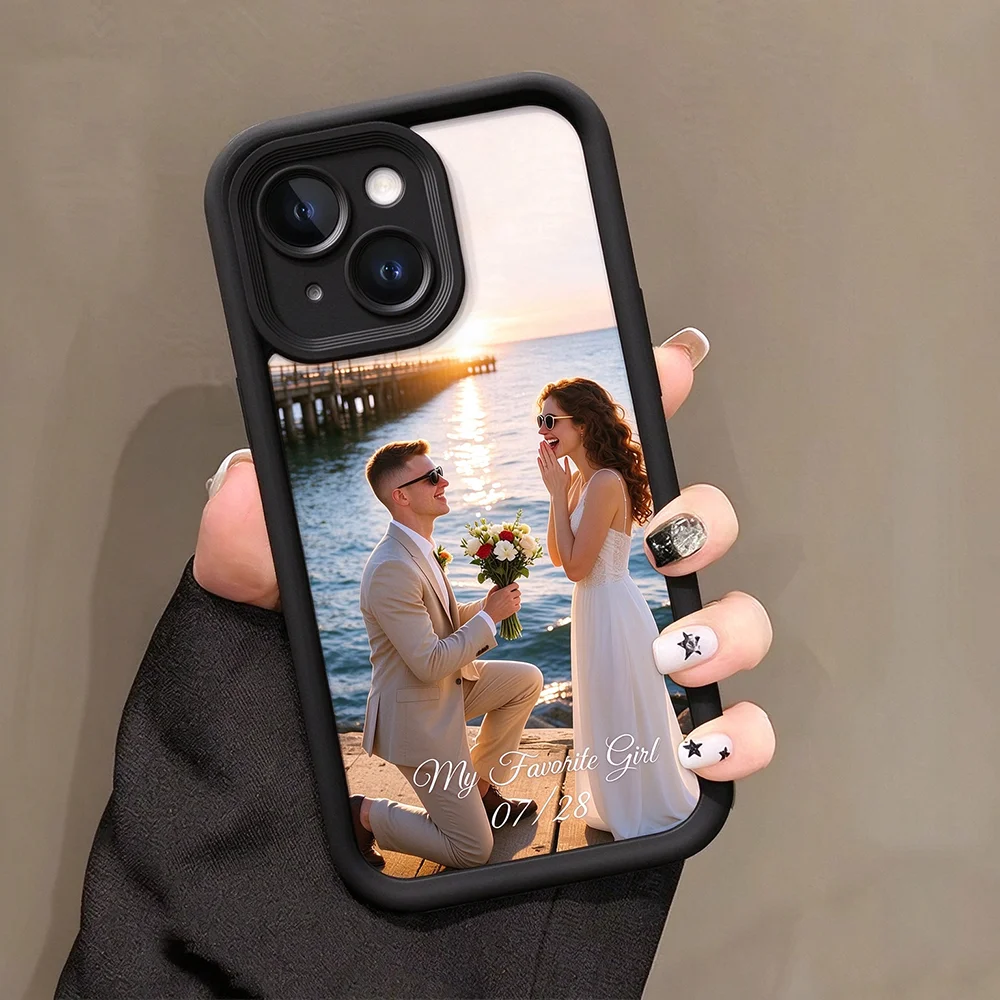 Customizable Soft Silicone TPU Phone Case with Personalized Photo Design