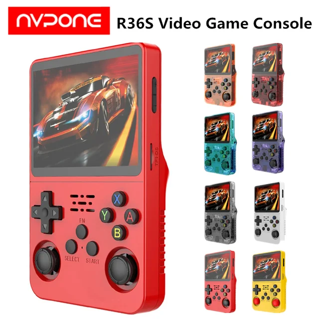 Lecteur vidéo de poche Portable 64 go 128 go R36S, Console de jeu vidéo rétro, système Linux, écran IPS de 3.5 pouces à 20000 jeux 1