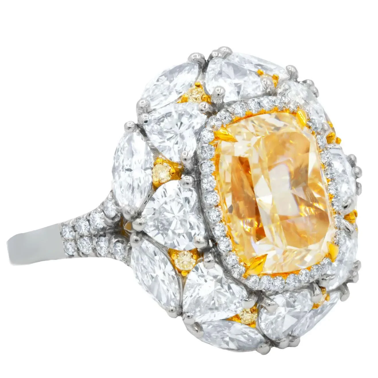 

925 Silver Sterling Topaz Ring for Women Fine Anillos De Yellow Topaz Jewellry Gemstone CN(Origin) Wedding Bands Engagement Ring
