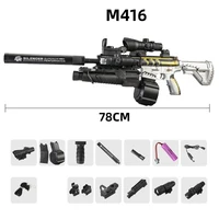 Assault Rifle Electric Burst Gel Bomb Fully Automatic Hand-Operated Kidsren's Toy Gun Launcher Hand-Operated Electric M416 2