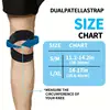 Tcare 1 PCS Sports Kneepad Double Patellar Knee Patella Tendon Support Strap Brace Pad Protector Open Knee Wrap Band Fit ness Me 3