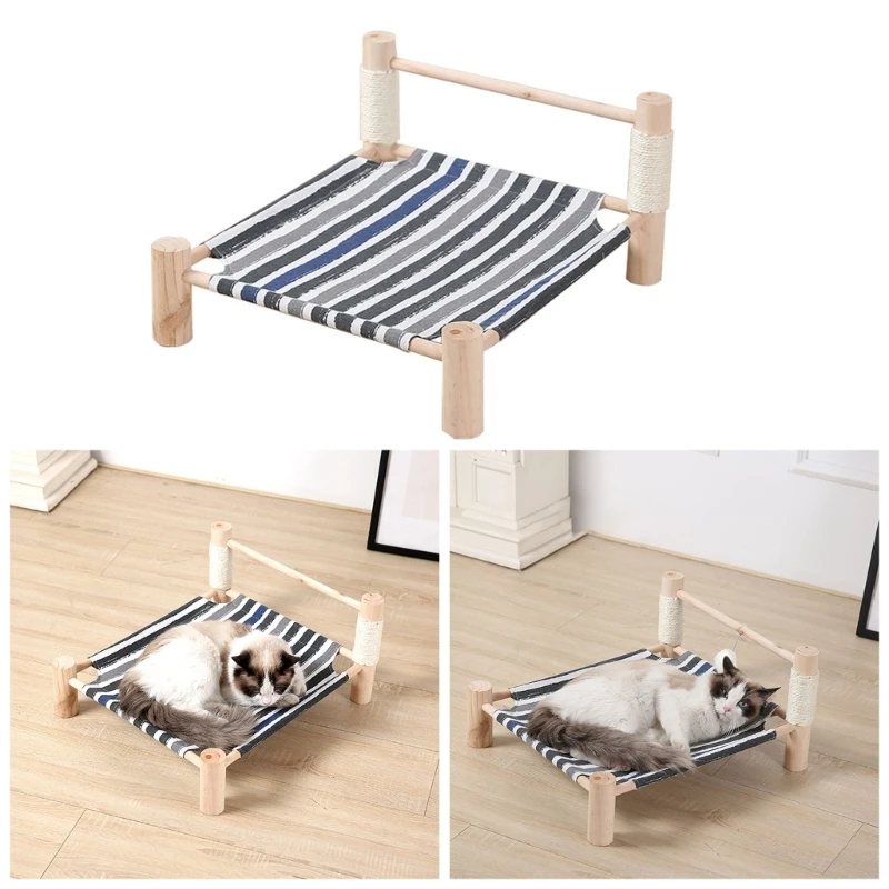높은 고양이 침대 교체 시트 새끼 고양이 해먹 침대 교체 천 작은 개 침대 AntiScratch 쿠션 개 공급