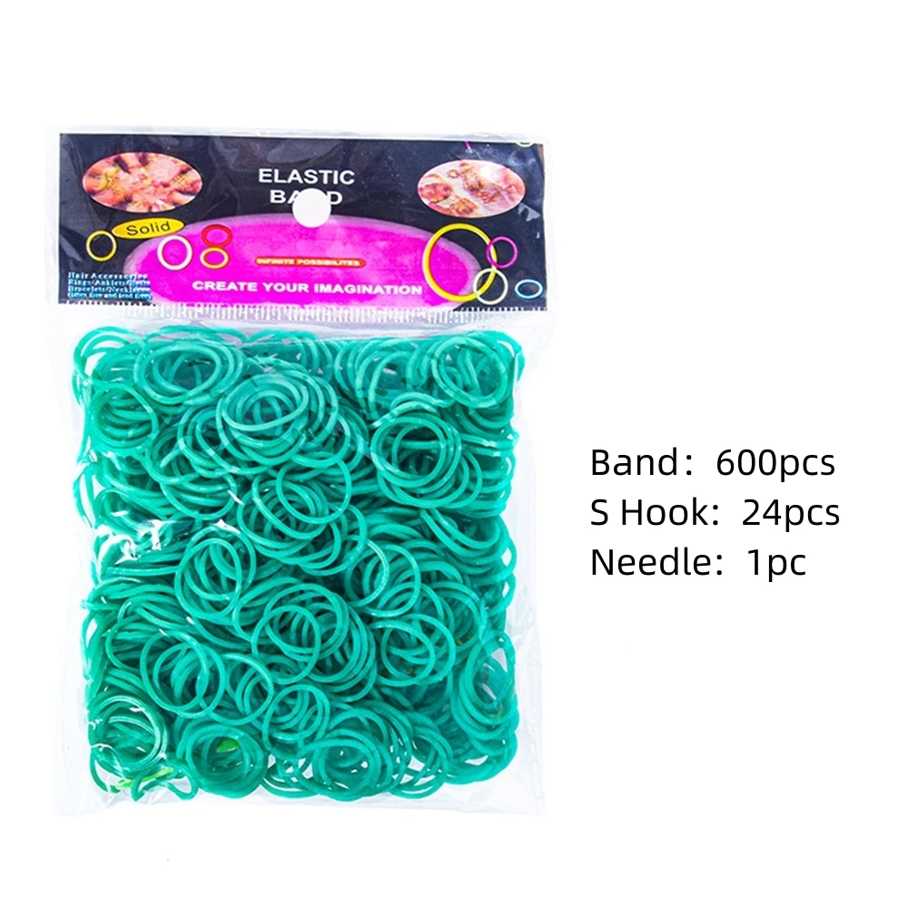 Vibrant Elastic Rubber Loom Bands Kit for Kids - DIY Crafting and Jewelry Making Supplies (600 Pieces)