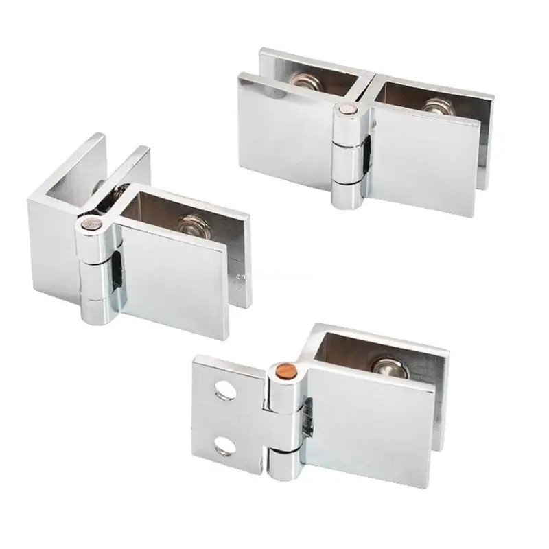 Description Picture 2 of itemGlass Door Hinges Clip Home Easy Install Glass Clamp Durable Cabinet Door Hinge Dropship