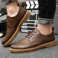 Men's Formal Leather Shoes Summer New Style British Style Business Casual Shoes Waterproof Rubber Sole Adult Size Work Shoes