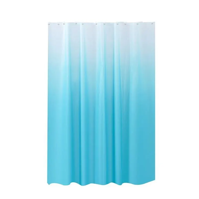 Fashion Plain Color Gradient Shower Curtain Waterproof, Mildew Proof And Moisture-proof Shower Curtain In Bathroom - Image 4