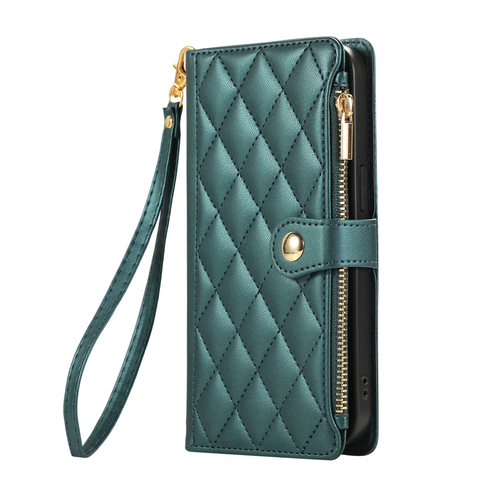 Crossbody Small Floral Print Multi-Color Chain Mobile Phone Leather Case