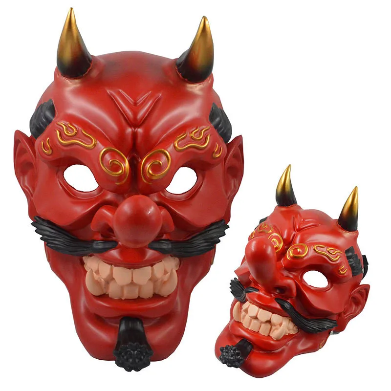 Nengju Tiangou Maske Krieger Prajna Gesichtsmaske, Halloween Party, Ball Make-up, Performance Requisiten, Harz – Detail 1